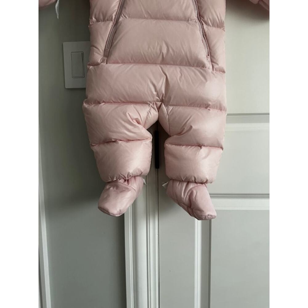 Ralph Lauren NWOT Water Repellent Down Girl Bunting Snowsuit Pink 9mo - Picture 5 of 12